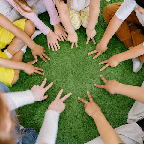 Kids in a circle